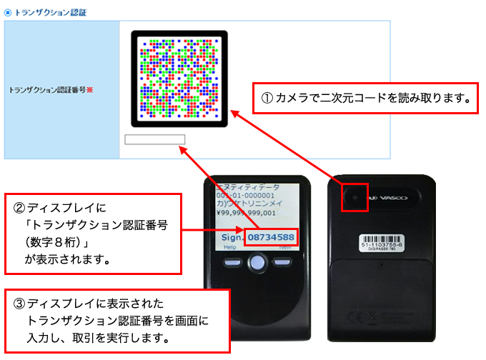 トランザクション認証用トークンの導入による不正利用の防止